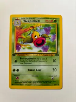 Weepinbell - 1ST EDITION - JUNGLE SET card # 48/64 - Vintage 1999 Pokemon - Image 1