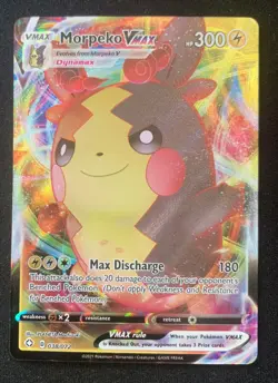 Morpeko VMAX 038/072 Shining Fates Ultra Rare Holo Pokemon TCG Card NM - Image 1