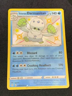 C166 POKEMON TCG GALARIAN DARMANITAN SV024 NM CARD RARE HOLO SHINING FATES - Image 1