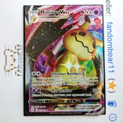 Mimikyu VMAX ULTRA RARE card 069/172 SWSH Brilliant Stars 2022 Pokemon LP/MP - Image 1