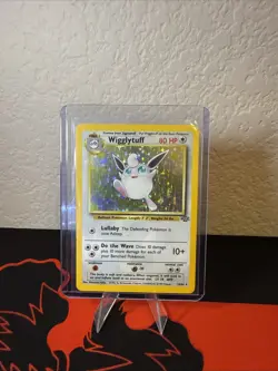 Pokemon TCG Wigglytuff Holo Rare Card 16/64 Unlimited Jungle 1999 - Image 1