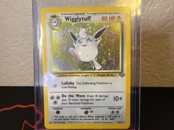 Pokemon TCG Wigglytuff Holo Rare Card 16/64 Unlimited Jungle 1999 - Image 2