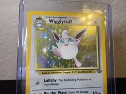 Pokemon TCG Wigglytuff Holo Rare Card 16/64 Unlimited Jungle 1999 - Image 3