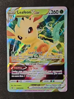 Leafeon VSTAR SWSH195 SWSH: Sword & Shield Promo Cards Holo (1F) - Image 1