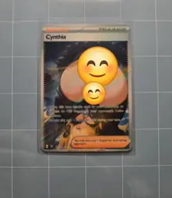 Cynthia Custom Pokemon Glow In The Dark Waifu/ trainer Card Fan Art - Image 1