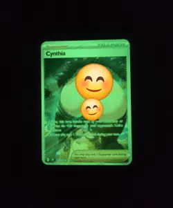 Cynthia Custom Pokemon Glow In The Dark Waifu/ trainer Card Fan Art - Image 2