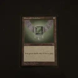 Magic The Gathering Tempest Emerald Medallion #283 Lightly played - Image 1