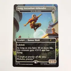 Serra Ascendant - Aang, Airbender Secret Lair X Avatar: A Lot To Learn MTG ATLA - Image 1