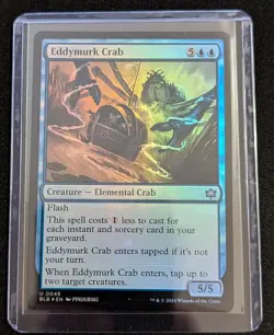 MTG - Eddymurk Crab FOIL - Bloomburrow - Pack Fresh!! - Image 2