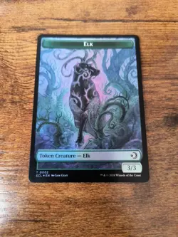 Elk Mutavault Double-Sided Token Lorwyn Eclipsed Foil MTG - Image 1