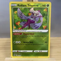 Radiant Tsareena 016/195 Holo Ultra Rare Silver Tempest Pokemon TCG NM - Image 1
