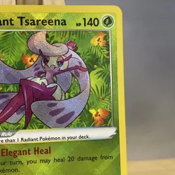 Radiant Tsareena 016/195 Holo Ultra Rare Silver Tempest Pokemon TCG NM - Image 3