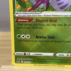 Radiant Tsareena 016/195 Holo Ultra Rare Silver Tempest Pokemon TCG NM - Image 5