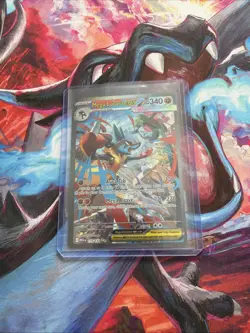 Pokemon TCG Mega Lucario EX 179/132 Special Illustration Rare Mega Evolutions - Image 1