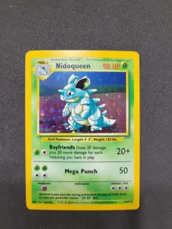 NM Nidoqueen 7/64 Error Holo Jungle 1999 Pokemon TCG No Set Symbol - Image 2