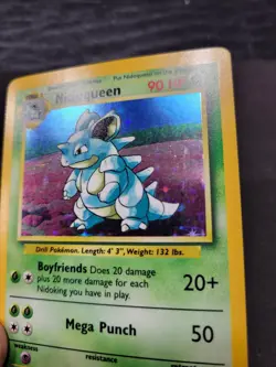 NM Nidoqueen 7/64 Error Holo Jungle 1999 Pokemon TCG No Set Symbol - Image 5