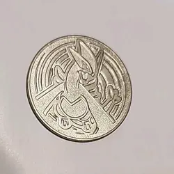Vintage Pokemon TCG Lugia Promo Collectible Silver Token Coin Nintendo WOTC - Image 1