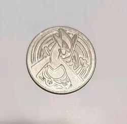 Vintage Pokemon TCG Lugia Promo Collectible Silver Token Coin Nintendo WOTC - Image 2
