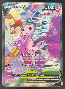 2021 POKEMON SWORD & SHIELD FUSION STRIKE MEW V #251/264 - Image 1