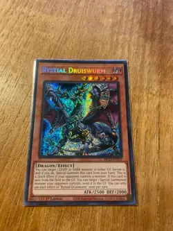 Bystial Druiswurm MP23-EN159 Secret Rare Near Mint 1st Edition Yugioh - Image 1