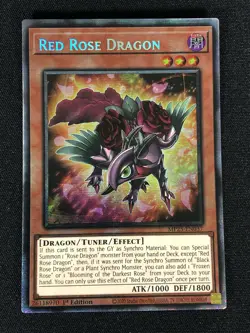 Yugioh Red Rose Dragon MP25-EN037 1st Starlight (NM) - Image 1
