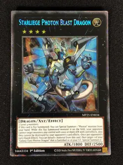 Yugioh Starliege Photon Blast Dragon MP25-EN034 1st Starlight (NM) - Image 1