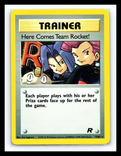 💥 2000 Pokemon Team Rocket Here Comes Team Rocket Holo Foil # 15/82 - Image 1