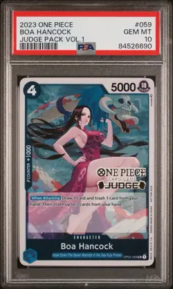2023 One Piece TCG Monkey D. Luffy OP03-070 SR PSA 10 Judge Pack Vol.2 Pop 328 - Image 1