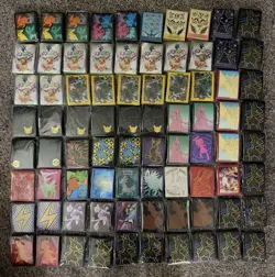 Pokemon Tcg ETB & Collection Box Card Sleeves - Lot of 80 Packs (New & Sealed) - Image 1