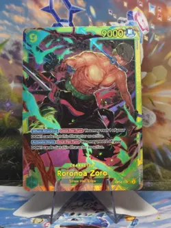 One Piece TCG | Roronoa Zoro OP06-118 SEC - Wings of the Captain PRB02 (Reprint) - Image 1