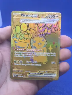 Pokemon S&V Prismatic Evolutions Pikachu ex 179/131 Gold Hyper Rare LP - Image 2