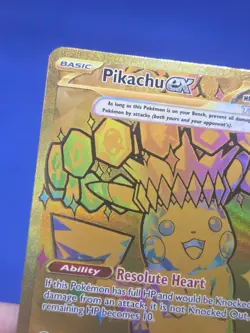 Pokemon S&V Prismatic Evolutions Pikachu ex 179/131 Gold Hyper Rare LP - Image 3
