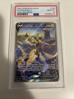Zeraora V FA 2021 Pokemon SWSH Chilling Reign Full Art 166/198 PSA 10 GEM MINT - Image 1