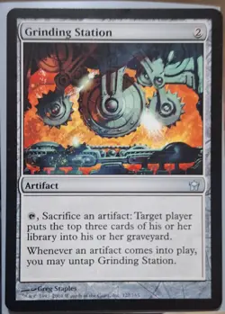 Magic the Gathering Grinding Station Artifact. LP MTG English Regular. - Image 1