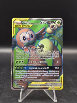 Pokemon TCG Rowlet & Alolan Exeggutor GX (Full Art) 214/236 SM-Unified Minds NM - Image 1