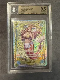 Shirahoshi (SP) EB01-057 A Fist of Divine Speed Foil SP BGS 9.5, same as PSA 10 - Image 1