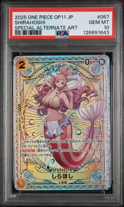 PSA 10 - Shirahoshi - EB01 057 SP OP11 Japanese One Piece A Fist of Divine Speed - Image 1