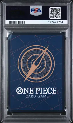 2025 ONE PIECE OP11-A FIST OF DIVINE SPEED SPECIAL ALT ART #057 SHIRAHOSHI PSA 9 - Image 2