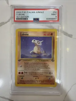 1999 Pokemon 1st Edition Jungle Cubone | PSA 9 ENGLISH - Image 1
