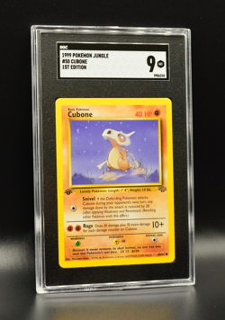 Cubone 1st Edition 1999 Pokemon Jungle #50 WOTC SGC 9 PSA Newly Graded - Image 1