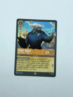 Disney Lorcana Reign of Jafar Chief Bogo Commanding Officer 18/204 Non Foil - Image 1
