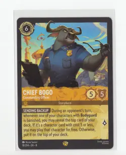 Disney Lorcana Chief Bogo Commanding Officer 18/204 Reign of Jafar - Image 1