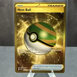 Nest Ball 255/198 Pokemon TCG SV01 Scarlet Violet Base Set Hyper Rare Gold NM - Image 1