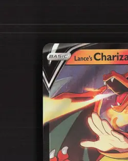 Lance's Charizard V SWSH133 Sword & Shield Black Star Promo Holo Pokemon Card NM - Image 3