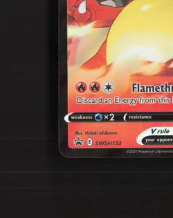Lance's Charizard V SWSH133 Sword & Shield Black Star Promo Holo Pokemon Card NM - Image 5