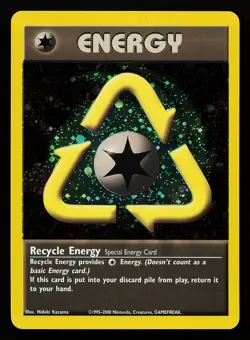 Recycle Energy 105/111 Holo WOTC Energize League Promo Pokemon Card - Image 1