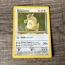 1999 WOTC Pokemon TCG Kangaskhan 05/64 Jungle Holo Unlimited Vintage LP - Image 1