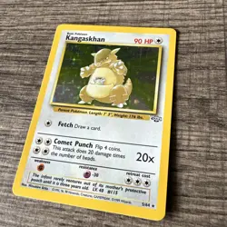 1999 WOTC Pokemon TCG Kangaskhan 05/64 Jungle Holo Unlimited Vintage LP - Image 2