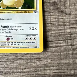 1999 WOTC Pokemon TCG Kangaskhan 05/64 Jungle Holo Unlimited Vintage LP - Image 5