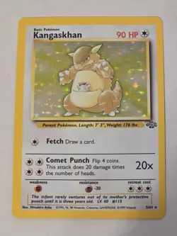 Pokemon TCG Kangaskhan 05/64 Jungle Holo Rare Vintage LP - Image 1